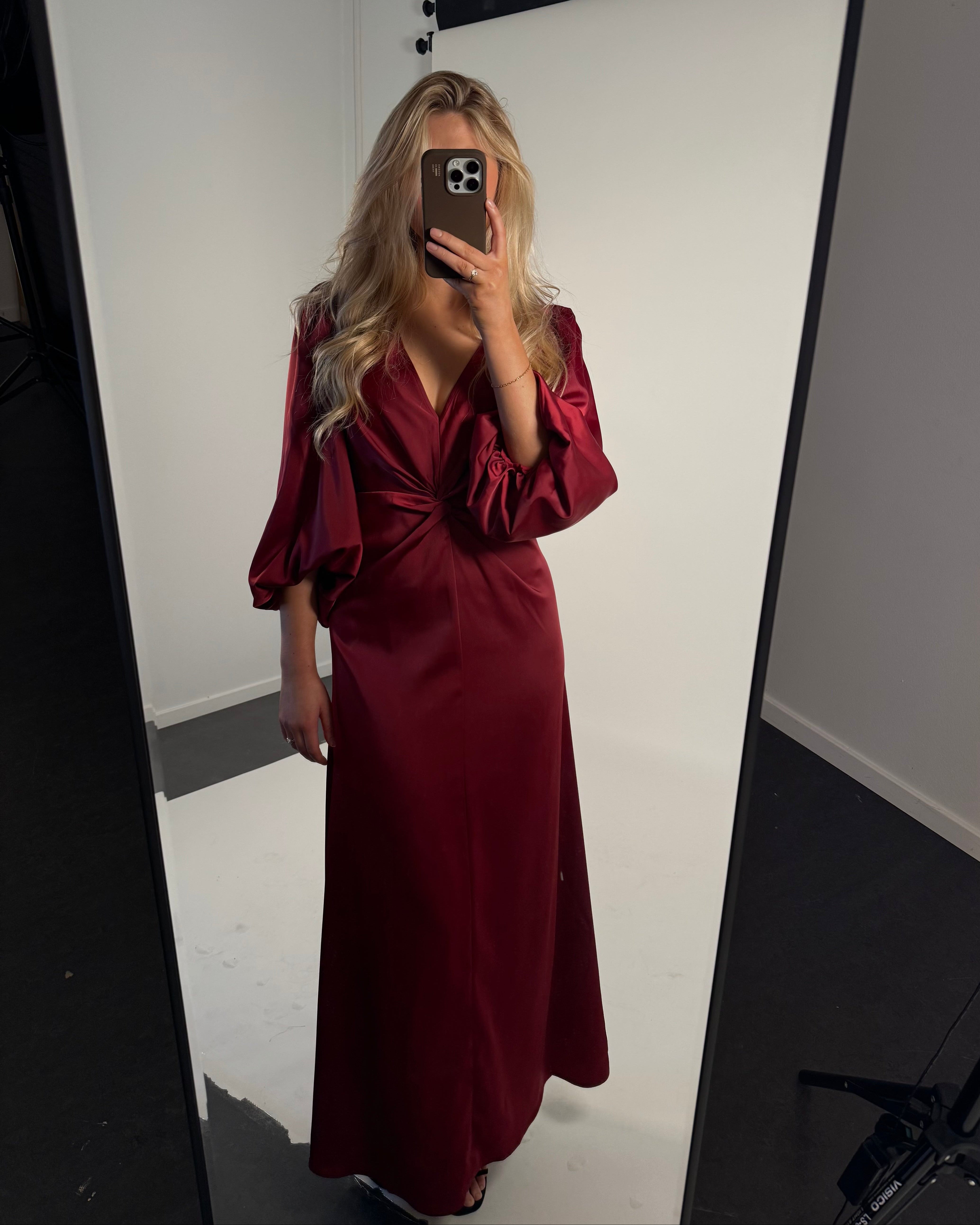 YASTHEA Long Dress - Tibetan Red